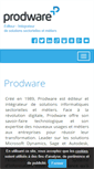 Mobile Screenshot of prodware.fr