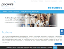 Tablet Screenshot of prodware.fr
